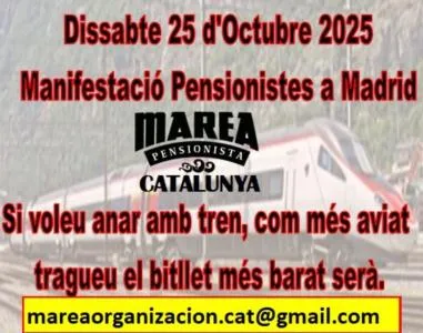 Los pensionistas y jubilados convocan a la manifestación del 25 de Octubre en Madrid 
